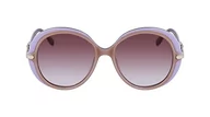 Okulary przeciwsłoneczne - KARL LAGERFELD Damskie okulary przeciwsłoneczne KL6084S, beżowe/liliowe, jeden rozmiar, Beżowy/liliowy, Rozmiar uniwersalny - miniaturka - grafika 1