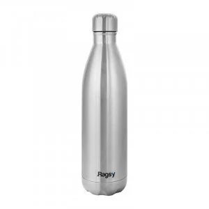 RAGSY Butelka Termiczna RAGSY BASIC 750ml Silver Steel RGSS750 - Butelki termiczne - miniaturka - grafika 1