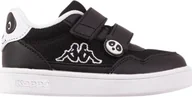 Buty dla dziewczynek - Kappa Buty dla dzieci Kappa PIO M Sneakers czarno-białe 280023M 1110 22 - miniaturka - grafika 1