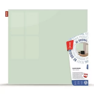 MEMOBOARDS Tablica szklana magnetyczna 45x45 cm biała /SZM45x45/B/ DK250-10 - Tablice i flipcharty - miniaturka - grafika 1