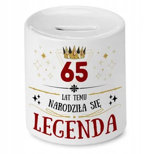 Skarbonka na Urodziny 65 65te 65-te na Prezent z Nadrukiem ze Zdjęciem - Skarbonki - miniaturka - grafika 1