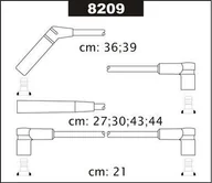 Kable wysokiego napięcia - Przewody Zaplonowe 8209 - miniaturka - grafika 1
