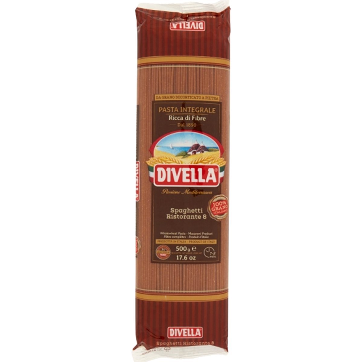 Divella Integrale Spaghetti n.8 500g włoski makaron pełnoziarnisty