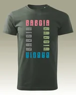 Koszulki i topy damskie - Koszulka na Dzień Babci Kolorowa Babcia KHA / Khaki S Przód - miniaturka - grafika 1