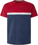 Koszulki męskie - Pepe Jeans Koszulka męska Raider, Czerwony (Studio Red), L - miniaturka - grafika 1