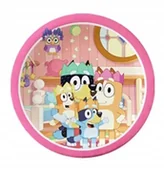 Dekoracje i nakrycia stołu na imprezę - Talerzyki urodzinowe dla dzieci BLUEY - śr. 23cm - 10szt - miniaturka - grafika 1