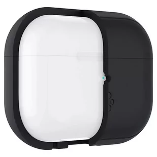Etui ochronne na słuchawki Spigen Silicone Fit Strap do Apple AirPods Pro 1/2 czarny/black ACS05479 - Akcesoria do słuchawek - miniaturka - grafika 4