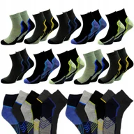 Skarpetki męskie - 10 x Męskie Skarpety STOPKI Sportowe Krótkie Kolorowe Bawełniane 43-46 - miniaturka - grafika 1