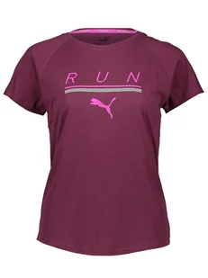 Puma Koszulka funkcyjna "Run" w kolorze bordowym - Koszulki sportowe damskie - miniaturka - grafika 1