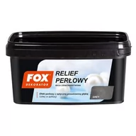 Farby wewnętrzne - Masa cienkowarstwowa RELIEF PERŁOWY GREY 1 kg FOX - miniaturka - grafika 1