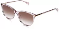 Okulary przeciwsłoneczne - rag & bone Rnb1035/S Okulary przeciwsłoneczne, różowe, 55 damskie, Różowy, 55 - miniaturka - grafika 1