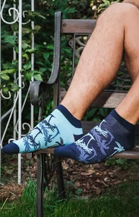 Skarpetki stopki męskie S152S Paleros, Kolor granatowo-turkusowy, Rozmiar 41-43, Italian Fashion - Primodo.com - Skarpetki męskie - miniaturka - grafika 1
