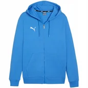 Bluzy męskie - Bluza męska Puma Team Goal Casuals Hooded niebieska 658595 02 S - miniaturka - grafika 1