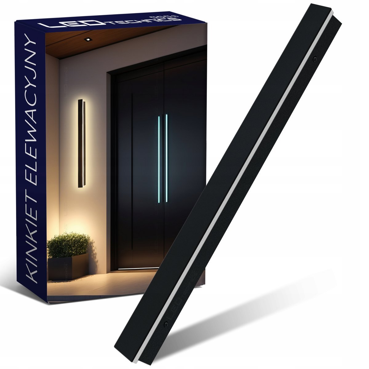 Lampa ścienna elewacyjna ogrodowa kinkiet zewnętrzny IP65 27W LED CCD 90cm
