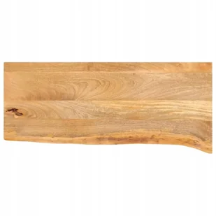 Blat Stołu Z Naturalną Krawędzią 80X20X2,5CM Drewno Mango - Blaty meblowe i parapety okienne - miniaturka - grafika 1