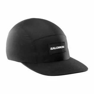 Czapki i chusty sportowe damskie - Czapka Salomon Bonatti Waterproof Five Panel Deep Black - grafika 1