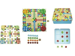 Drewniana gra chińczyk / kółko i krzyżyk - Pozostałe książki Drewniana gra chińczyk / kółko i krzyżyk - Pozostałe książki - miniaturka - grafika 1