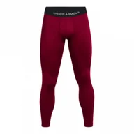Spodnie sportowe męskie - Męskie legginsy treningowe Under Armour UA Cg Elite Leggings - czerwone - UNDER ARMOUR - miniaturka - grafika 1