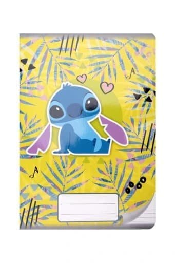 Zeszyt szkolny A5 32K Linia Stitch Angel Żółte Tło z Marginesem