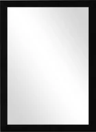 Lustra - Lustro Knor Paulina 50 x 70 cm w ramie czarny mat - miniaturka - grafika 1