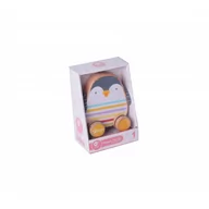 Zabawki interaktywne dla dzieci - Classic World CLASSIC WORLD Drewniany Pingwin Do Ciągania CW5020 - miniaturka - grafika 1