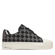 Trampki damskie - Trampki DKNY York Lace UP Sneak K2533982 Czarny - miniaturka - grafika 1