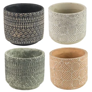 Osłonka ceramiczna KJELD MINI mix 8 cm DHG - Donice - miniaturka - grafika 1