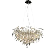 Lampy sufitowe - Kryształowy żyrandol na lince 13xG9/40W/230V chrom - miniaturka - grafika 1