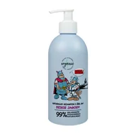 Kosmetyki kąpielowe dla dzieci - 4organic Kajko i Kokosz naturalny szampon i żel do mycia dla dzieci 2w1 Dzikie Jagody 350ml - miniaturka - grafika 1