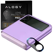 Filtry prywatyzujące - Metalowa osłonka aparatu Alogy Lens Protector PRO+ na obiektyw do Samsung Galaxy Z Flip 3 czarna - miniaturka - grafika 1