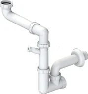 Syfony - Syfon kompletny z odpływem i okrągłym przelewem - miniaturka - grafika 1