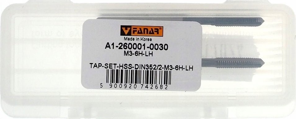 Fanar GWINTOWNIK M 3 NGMM/2 DIN-352/2 LH 6H HSS