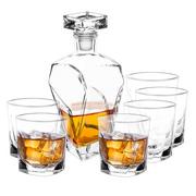 Szklanki - Lumarko Marco Zestaw Do Whisky Karafka 0,75l + 6 Szklanek 280ML - miniaturka - grafika 1