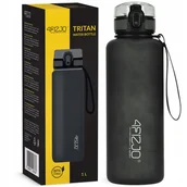 Shakery i bidony sportowe - BUTELKA NA WODĘ BIDON SPORTOWY MOTYWACYJNY Z MIARKĄ USTNIKIEM TRITAN 1L - miniaturka - grafika 1