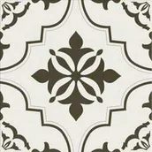Płytki ceramiczne - Gres szkliwiony LOVELY PATCHWORK ETERNITY white-black mat 29,8x29,8 gat. II - miniaturka - grafika 1