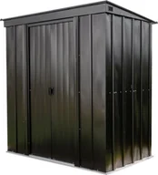 Altany ogrodowe - vidaXL Spacemaker Metalowa szopa na narzędzia 84 Onyks Czarny 119 x 254 x 196 cm - miniaturka - grafika 1