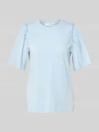 Koszulki i topy damskie - T-shirt z marszczeniami model ‘PENELOPE’ - miniaturka - grafika 1