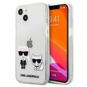 Etui i futerały do telefonów - Karl Lagerfeld Ikonik & Choupette - Etui iPhone 13 (przezroczysty) KLHCP13MCKTR - miniaturka - grafika 1