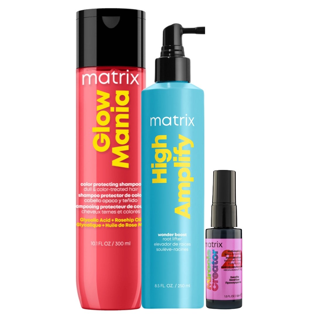 Matrix Glow Mania Szampon do Włosów Farbowanych 300ml, High Amplify Spray