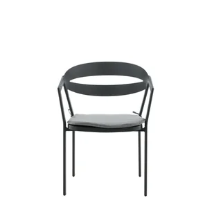 Slit Krzesło ogrodowe czarny. - Fotele i krzesła ogrodowe Slit Krzesło ogrodowe czarny. - Fotele i krzesła ogrodowe - miniaturka - grafika 1