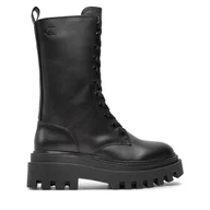 Botki damskie - Trapery Calvin Klein YW0YW01544 Czarny - miniaturka - grafika 1