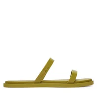 Klapki i japonki damskie - Klapki Calvin Klein Double Bar Slide - Jelly HW0HW02417 Zielony - miniaturka - grafika 1