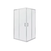 Kabiny prysznicowe - Kabina prysznicowa Malibu SQ 90x80 Kerra prostokątna szkło mrożone - miniaturka - grafika 1