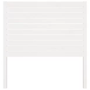 Lumarko Wezgłowie łóżka, białe, 81x4x100 cm, lite drewno sosnowe - Inne meble do sypialni - miniaturka - grafika 4