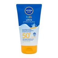 Balsamy i kremy do opalania - Nivea Sun Kids Ultra Protect & Play SPF50+ preparat do opalania ciała 150 ml dla dzieci - miniaturka - grafika 1