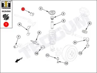 Układ zawieszenia - akcesoria - Poduszka stabilizatora TEDGUM 00284960 5481328001 00284960 - miniaturka - grafika 1