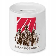 Skarbonki - SKARBONKA DLA STRAŻAKA STRAŻ POŻARNA PREZENT z Nadrukiem ze Zdjęciem - miniaturka - grafika 1