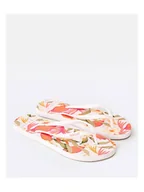Klapki i japonki damskie - Japonki damskie RIP CURL NORTHSHORE białe w liście 42 - miniaturka - grafika 1