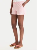 Spodenki damskie - Guess Szorty sportowe E6GD01 KCRZ1 Różowy Regular Fit - miniaturka - grafika 1