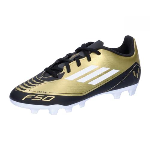 adidas Unisex F50 Club FxG J Messi buty dziecięce, Gold Met Ftwr Biały Rdzeń Czarny, 34 EU